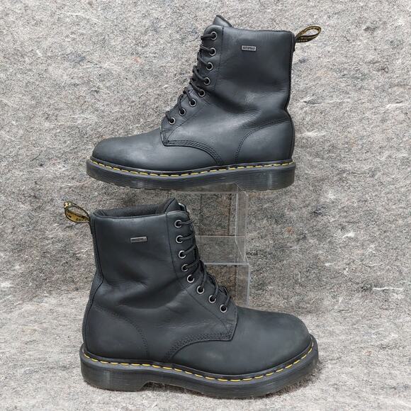 Dr. Martens 1460 W WP Boots Women's Size 10 Black Waterproof Leather Utility - Picture 1 of 8